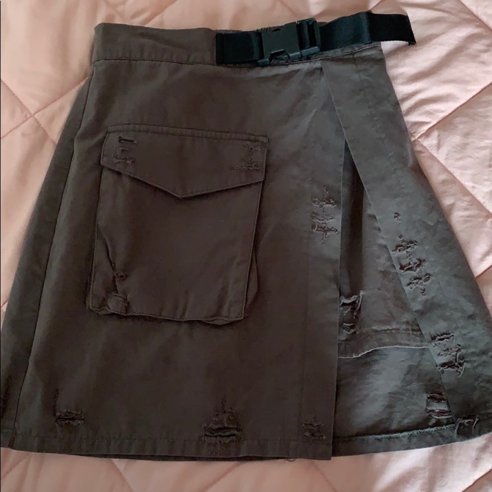 Carmar denim (LF store) utility style mini skirt